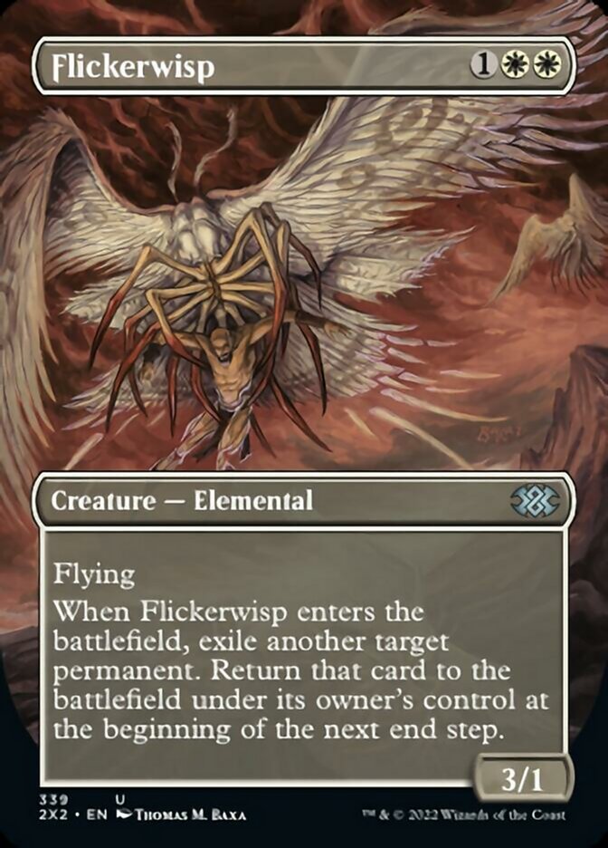 Flickerwisp (Borderless Alternate Art) [Double Masters 2022] | Deep Dive Games St. Marys