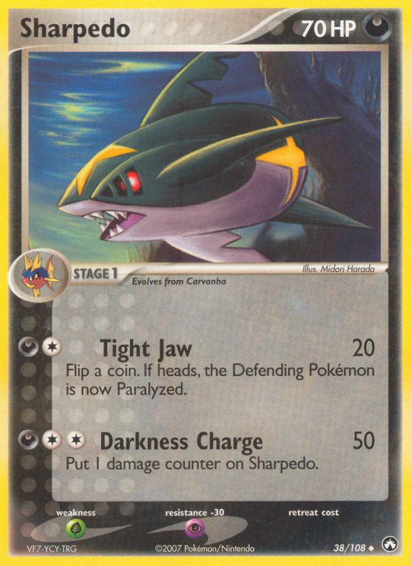 Sharpedo (38/108) [EX: Power Keepers] | Deep Dive Games St. Marys