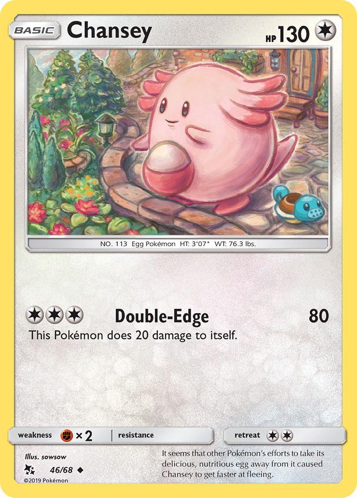 Chansey (46/68) [Sun & Moon: Hidden Fates] | Deep Dive Games St. Marys