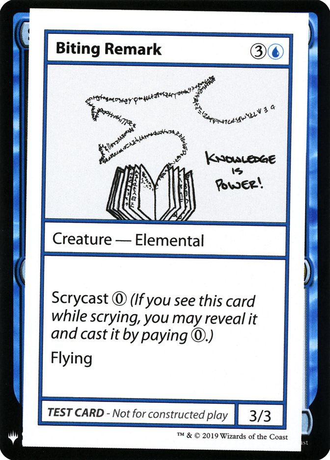 Biting Remark [Mystery Booster Playtest Cards] | Deep Dive Games St. Marys