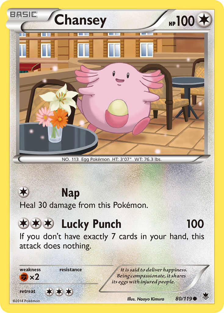 Chansey (80/119) [XY: Phantom Forces] | Deep Dive Games St. Marys