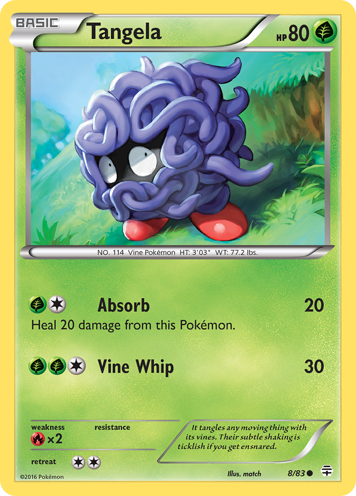 Tangela (8/83) [XY: Generations] | Deep Dive Games St. Marys