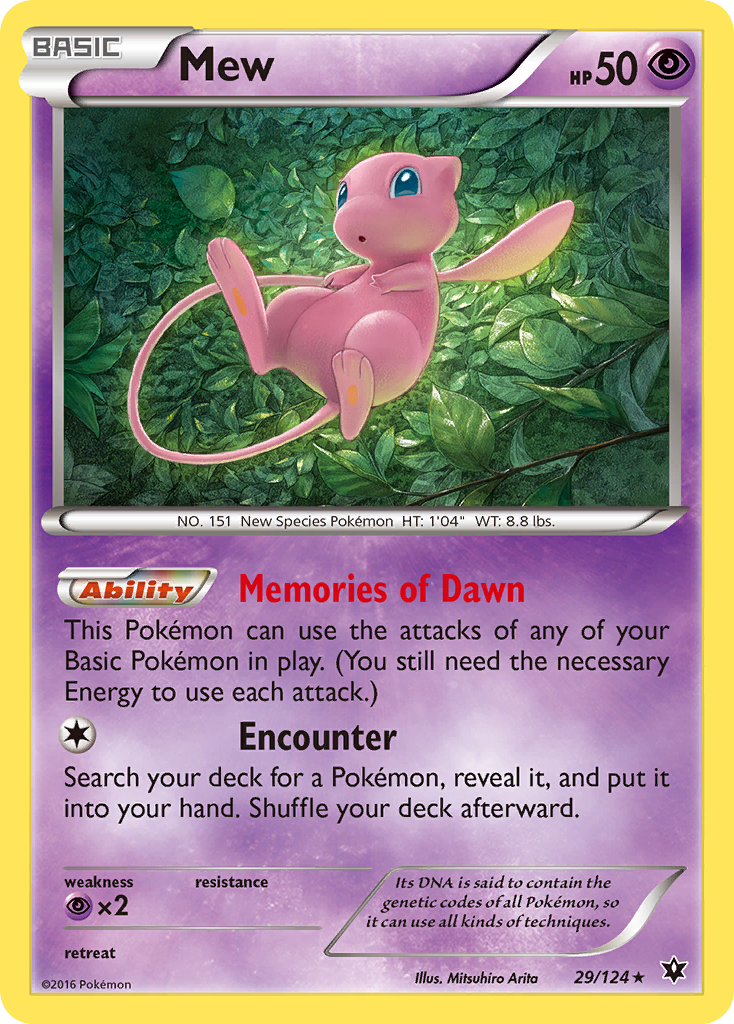 Mew (29/124) [XY: Fates Collide] | Deep Dive Games St. Marys