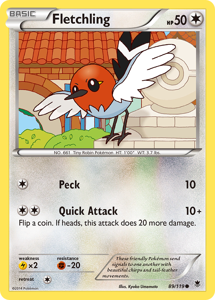 Fletchling (89/119) [XY: Phantom Forces] | Deep Dive Games St. Marys