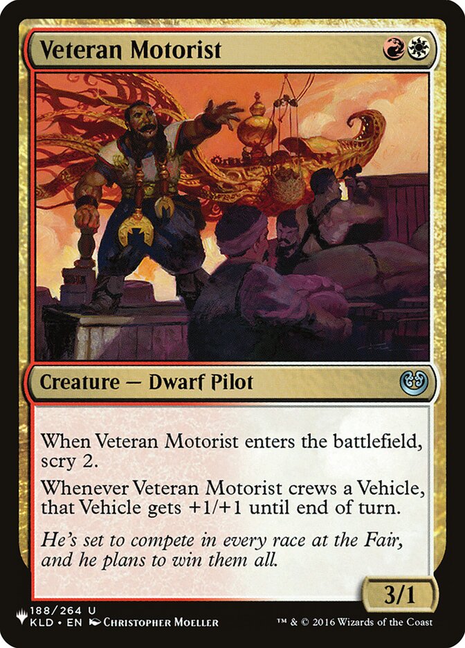 Veteran Motorist [The List] | Deep Dive Games St. Marys