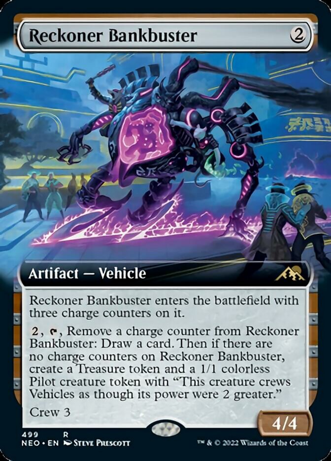 Reckoner Bankbuster (Extended Art) [Kamigawa: Neon Dynasty] | Deep Dive Games St. Marys