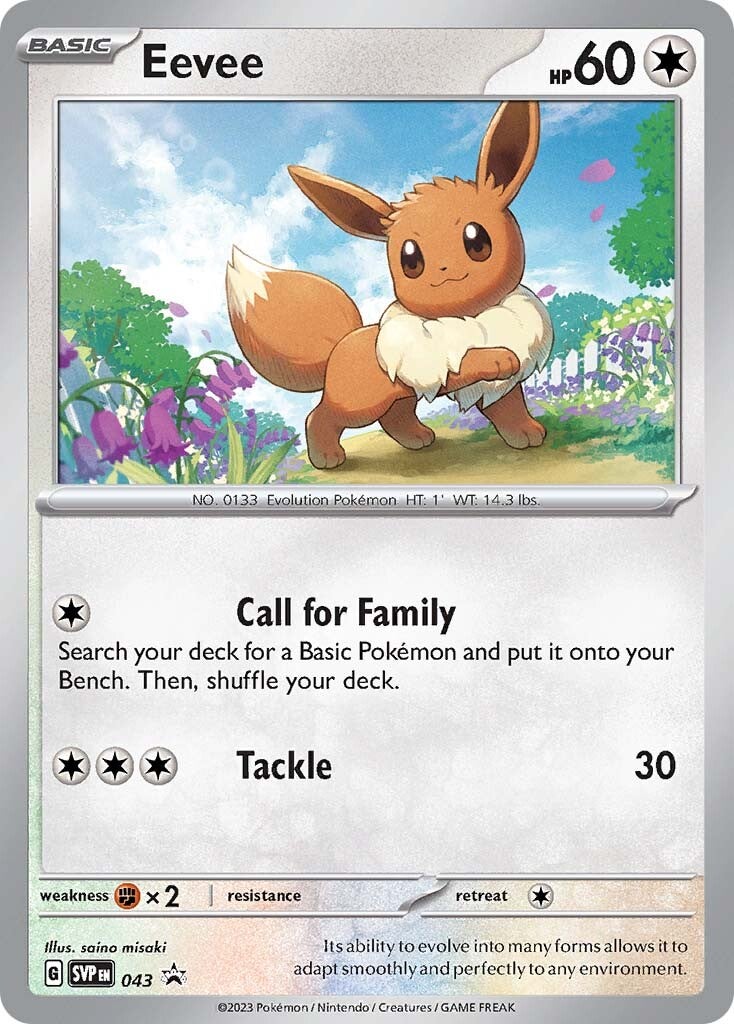 Eevee (043) [Scarlet & Violet: Black Star Promos] | Deep Dive Games St. Marys