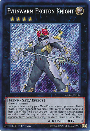 Evilswarm Exciton Knight [MP14-EN224] Secret Rare | Deep Dive Games St. Marys