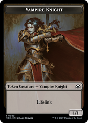 Vampire Knight // Soldier Double-Sided Token [March of the Machine Commander Tokens] | Deep Dive Games St. Marys