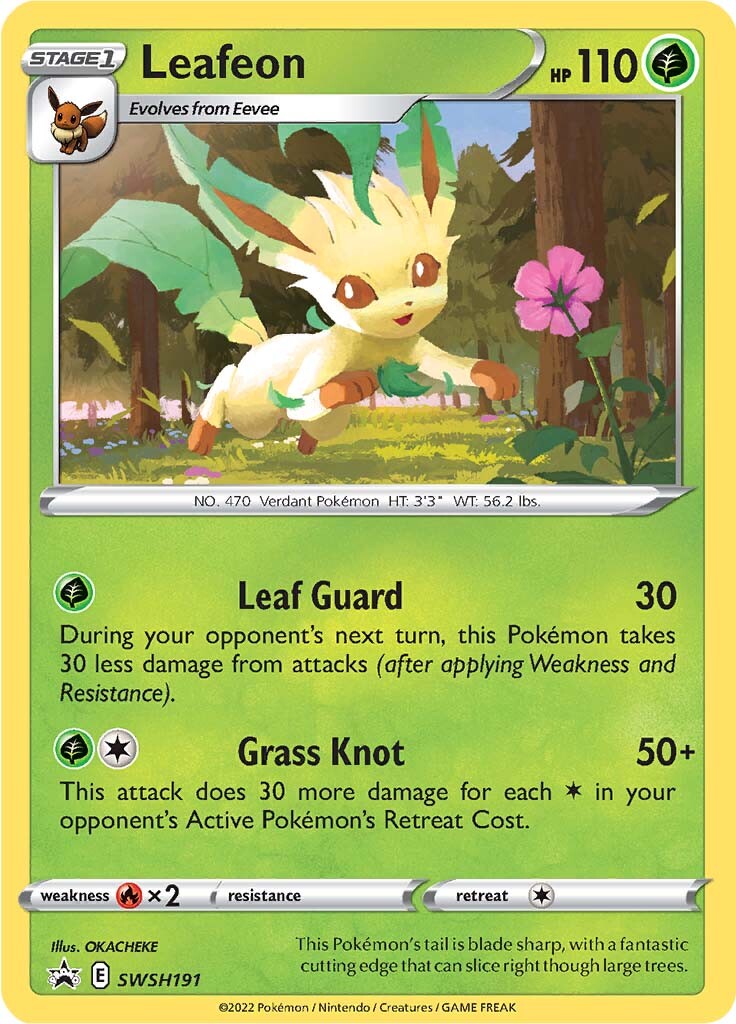 Leafeon (SWSH191) [Sword & Shield: Black Star Promos] | Deep Dive Games St. Marys