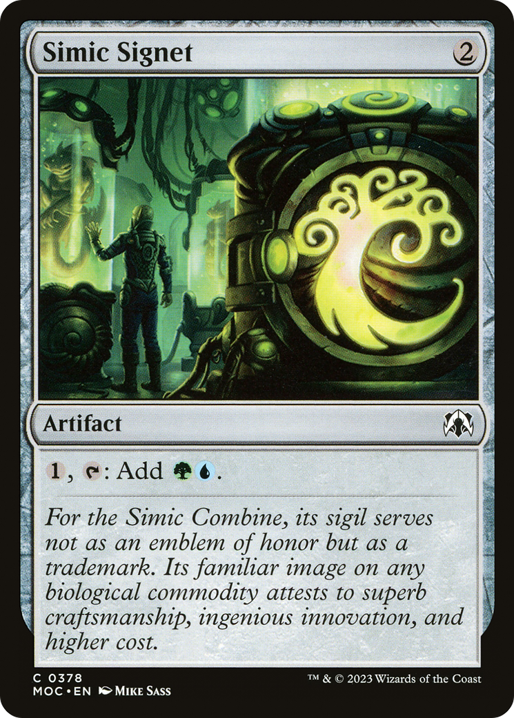 Simic Signet [March of the Machine Commander] | Deep Dive Games St. Marys