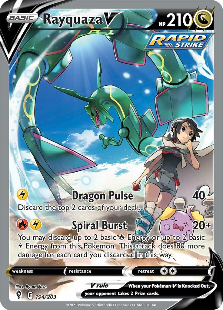 Rayquaza V (194/203) [Sword & Shield: Evolving Skies] | Deep Dive Games St. Marys