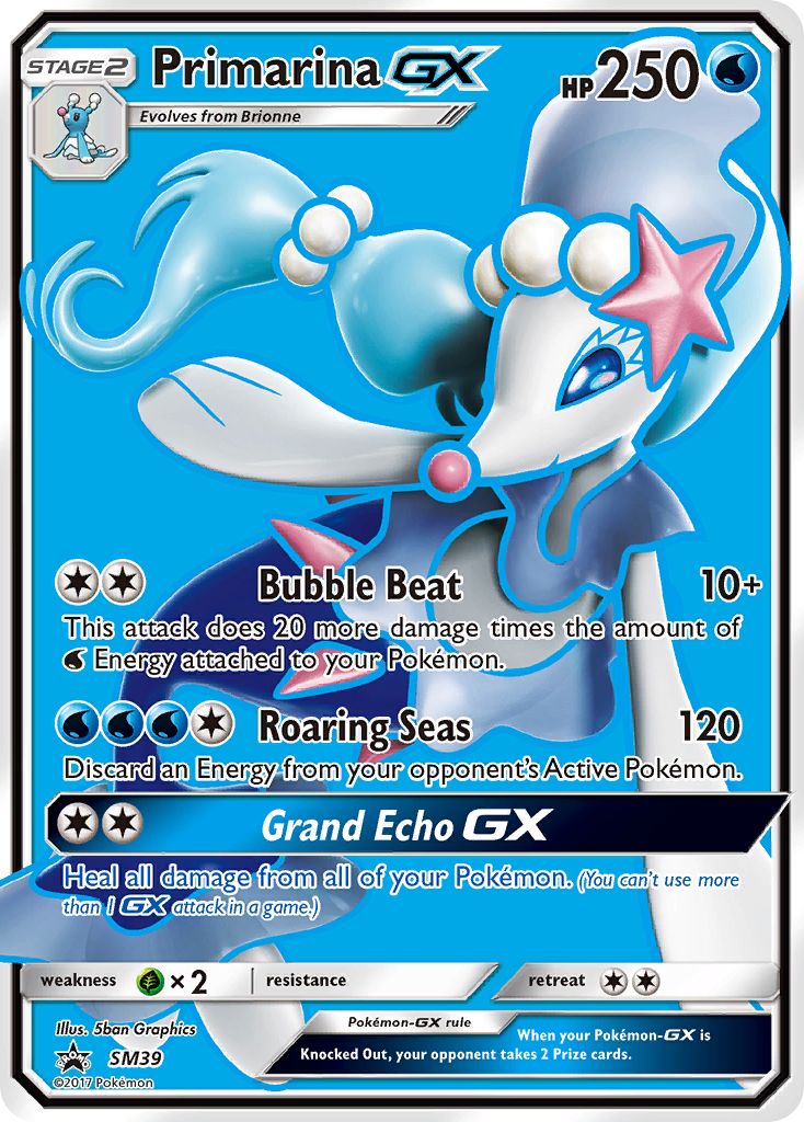 Primarina GX (SM39) [Sun & Moon: Black Star Promos] | Deep Dive Games St. Marys