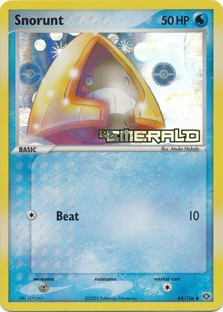 Snorunt (64/106) (Stamped) [EX: Emerald] | Deep Dive Games St. Marys