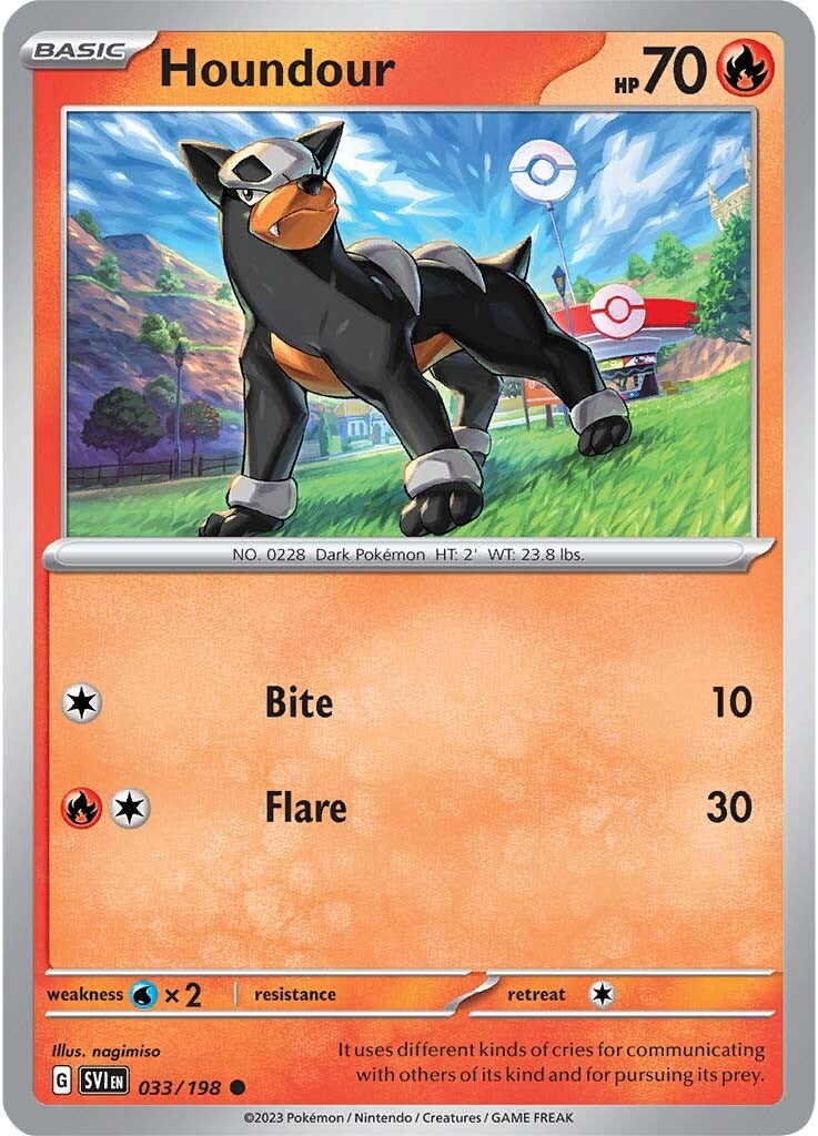 Houndour (033/198) [Scarlet & Violet: Base Set] | Deep Dive Games St. Marys