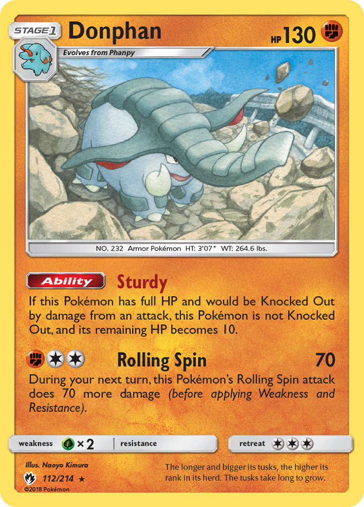 Donphan (112/214) [Sun & Moon: Lost Thunder] | Deep Dive Games St. Marys