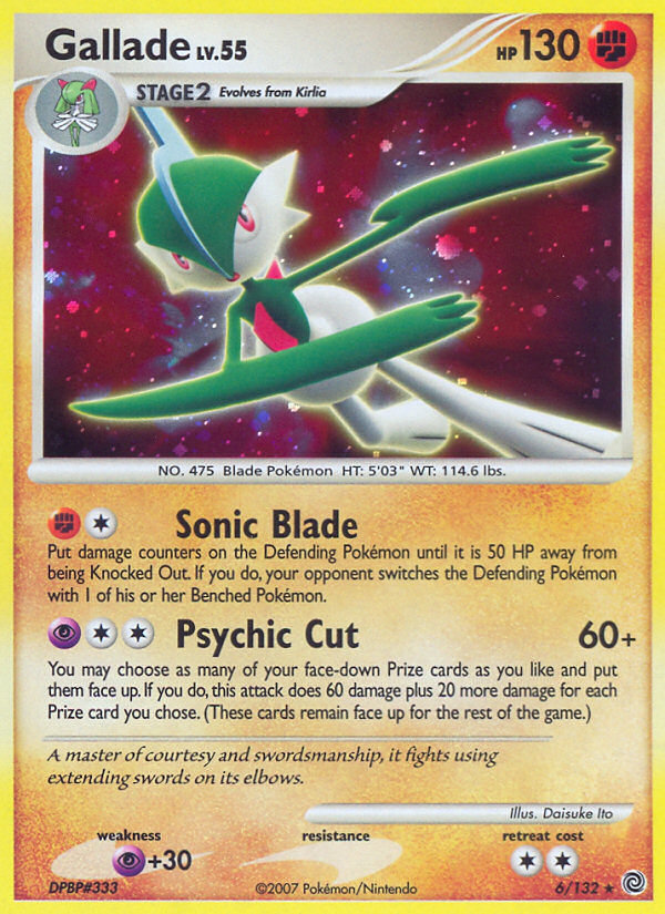 Gallade (6/132) [Diamond & Pearl: Secret Wonders] | Deep Dive Games St. Marys