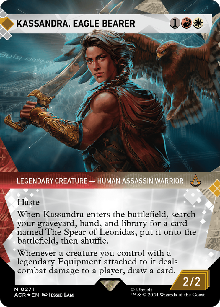 Kassandra, Eagle Bearer (Showcase) (Textured Foil) [Assassin's Creed] | Deep Dive Games St. Marys
