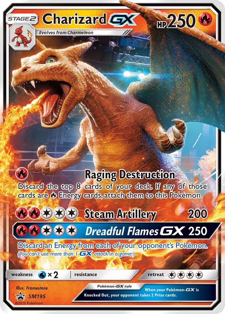 Charizard GX (SM195) [Sun & Moon: Black Star Promos] | Deep Dive Games St. Marys