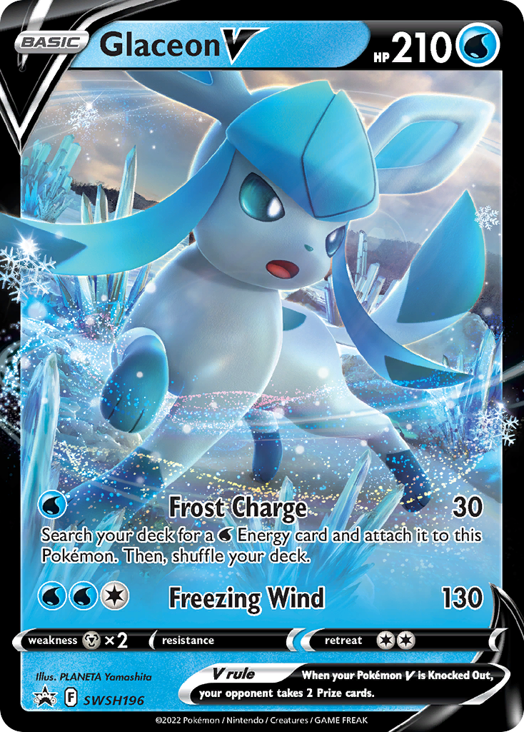 Glaceon V (SWSH196) [Sword & Shield: Black Star Promos] | Deep Dive Games St. Marys