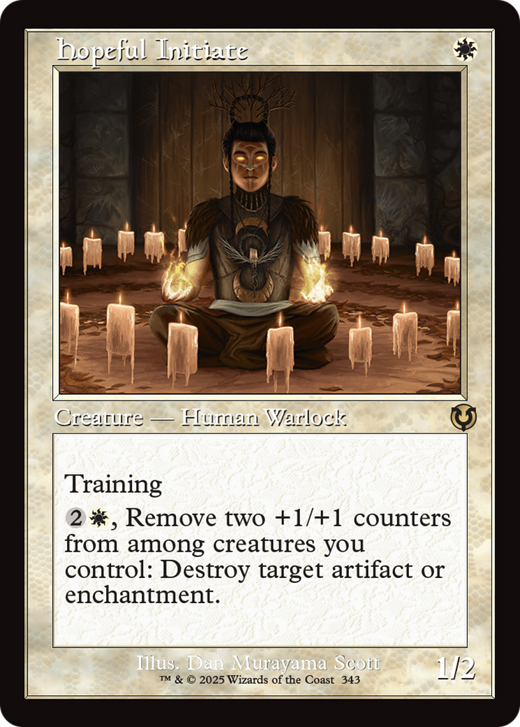 Hopeful Initiate (Retro Frame) [Innistrad Remastered] | Deep Dive Games St. Marys