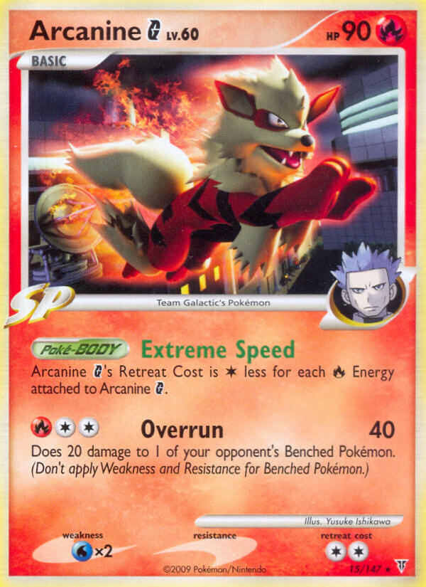 Arcanine G (15/147) (Theme Deck Exclusive) [Platinum: Supreme Victors] | Deep Dive Games St. Marys