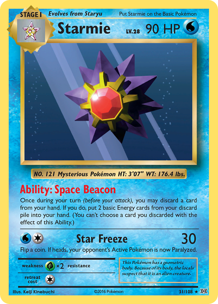 Starmie (31/108) [XY: Evolutions] | Deep Dive Games St. Marys