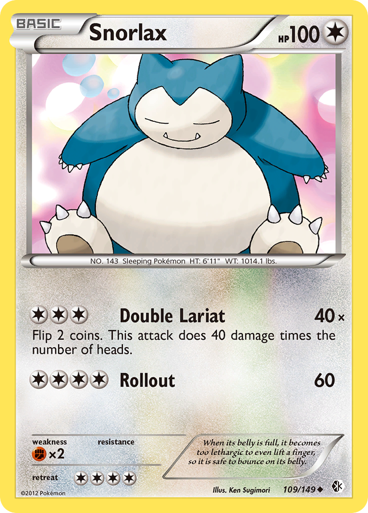 Snorlax (109/149) [Black & White: Boundaries Crossed] | Deep Dive Games St. Marys