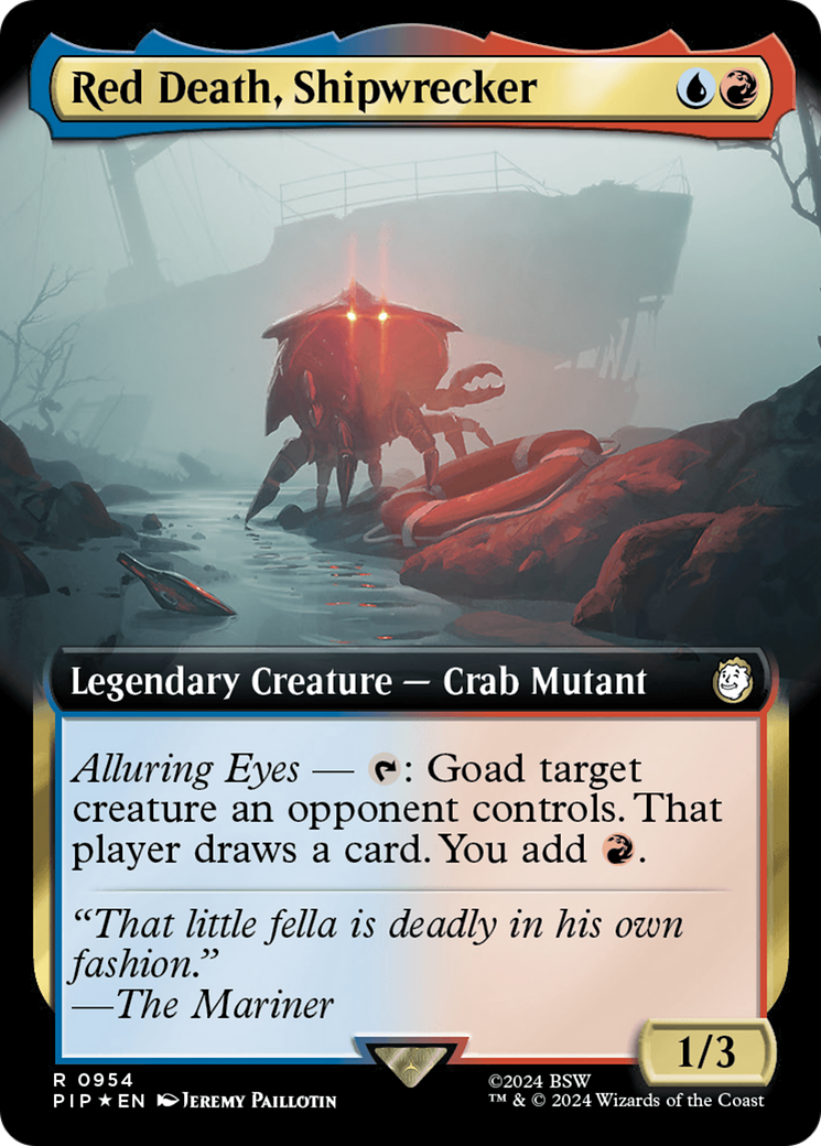 Red Death, Shipwrecker (Extended Art) (Surge Foil) [Fallout] | Deep Dive Games St. Marys
