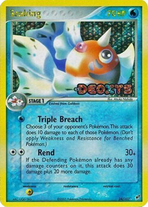 Seaking (24/107) (Stamped) [EX: Deoxys] | Deep Dive Games St. Marys