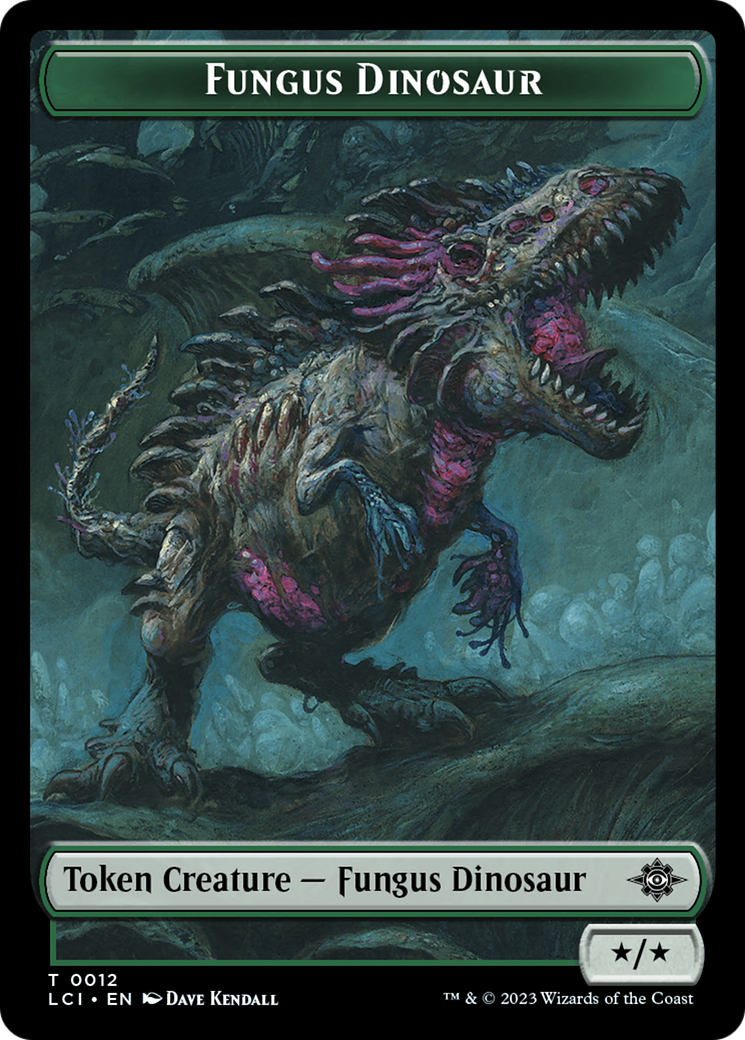 Fungus Dinosaur // Spirit Double-Sided Token [The Lost Caverns of Ixalan Tokens] | Deep Dive Games St. Marys