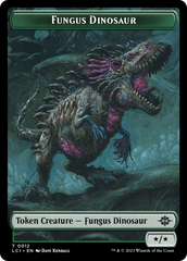 Fungus Dinosaur // Gnome Soldier Double-Sided Token [The Lost Caverns of Ixalan Tokens] | Deep Dive Games St. Marys