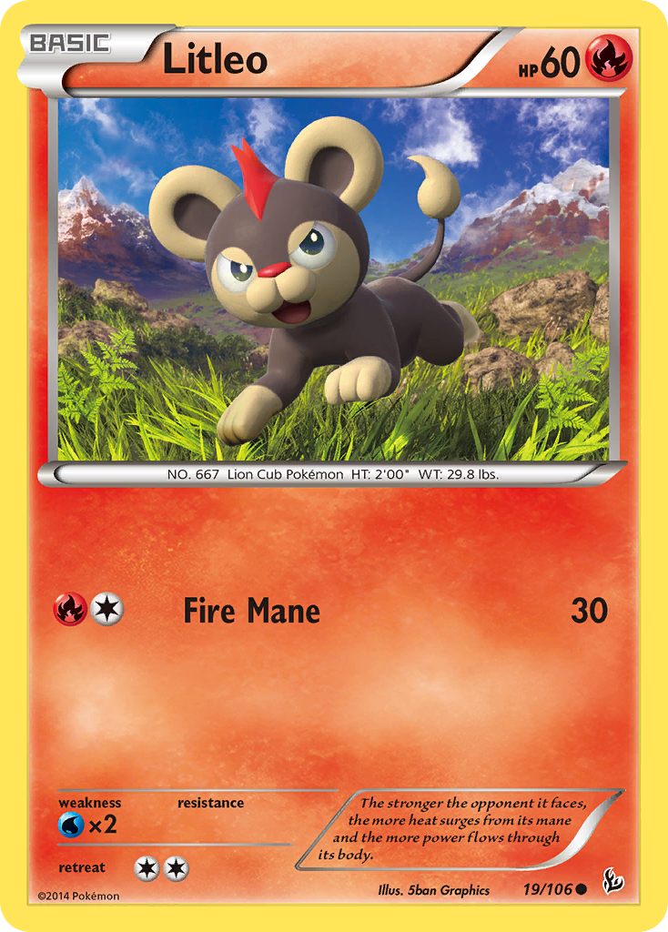 Litleo (19/106) [XY: Flashfire] | Deep Dive Games St. Marys