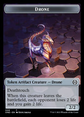 Rebel // Drone Double-Sided Token [Phyrexia: All Will Be One Tokens] | Deep Dive Games St. Marys