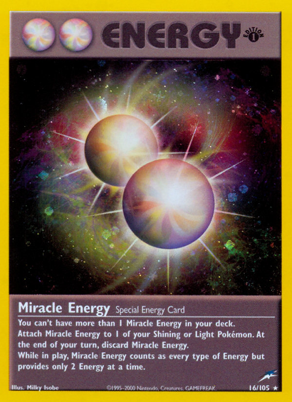 Miracle Energy (16/105) [Neo Destiny 1st Edition] | Deep Dive Games St. Marys