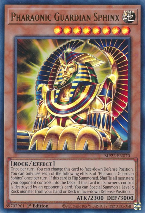 Pharaonic Guardian Sphinx [MP22-EN070] Ultra Rare | Deep Dive Games St. Marys