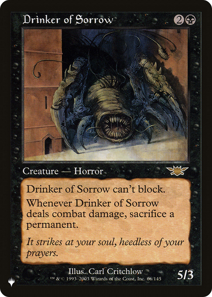 Drinker of Sorrow [The List] | Deep Dive Games St. Marys