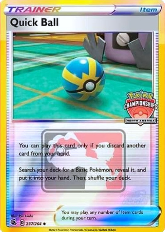 Quick Ball (237/264) (North America Championships Promo) [Sword & Shield: Fusion Strike] | Deep Dive Games St. Marys