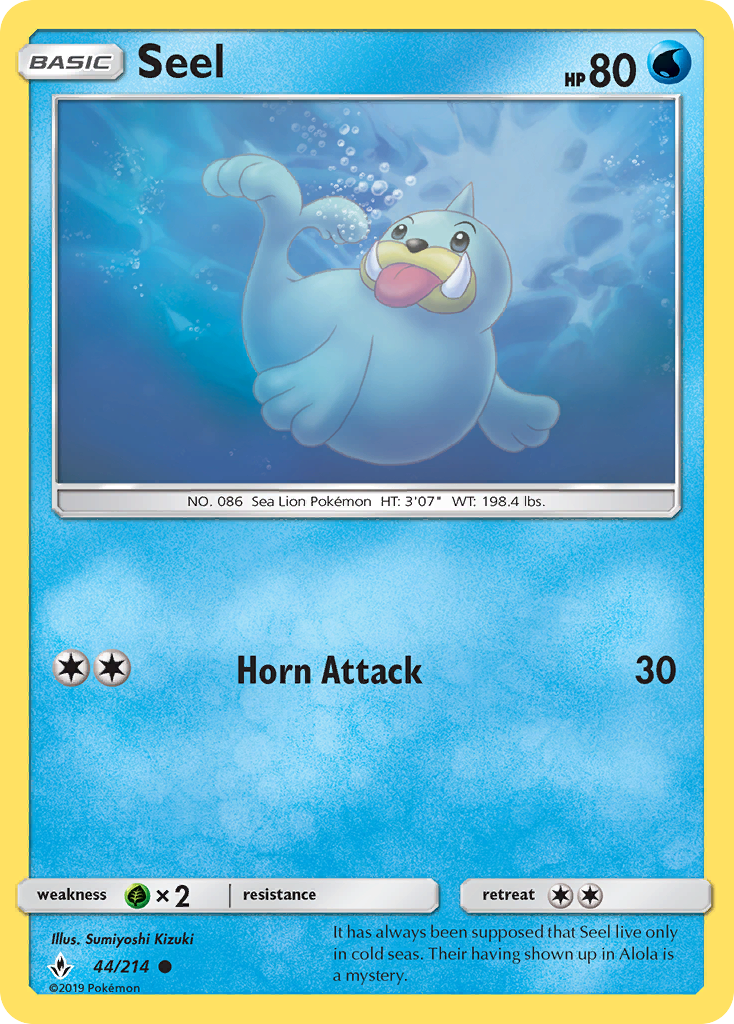 Seel (44/214) [Sun & Moon: Unbroken Bonds] | Deep Dive Games St. Marys