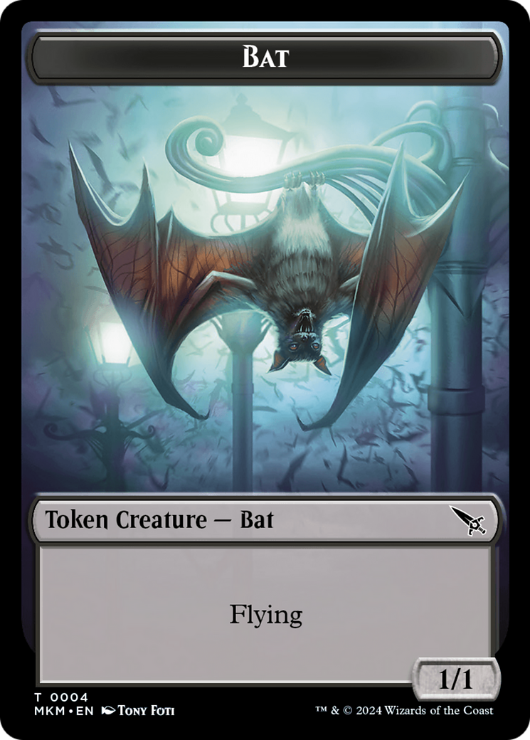 Bat Token [Murders at Karlov Manor Tokens] | Deep Dive Games St. Marys