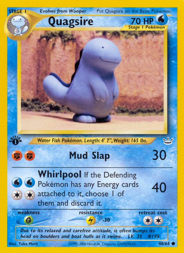 Quagsire (48/64) [Neo Revelation 1st Edition] | Deep Dive Games St. Marys