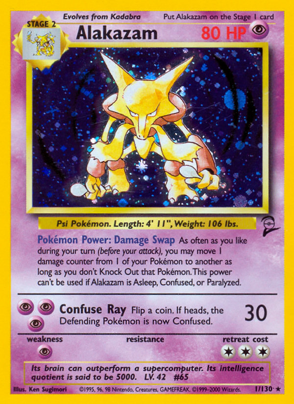 Alakazam (1/130) [Base Set 2] | Deep Dive Games St. Marys