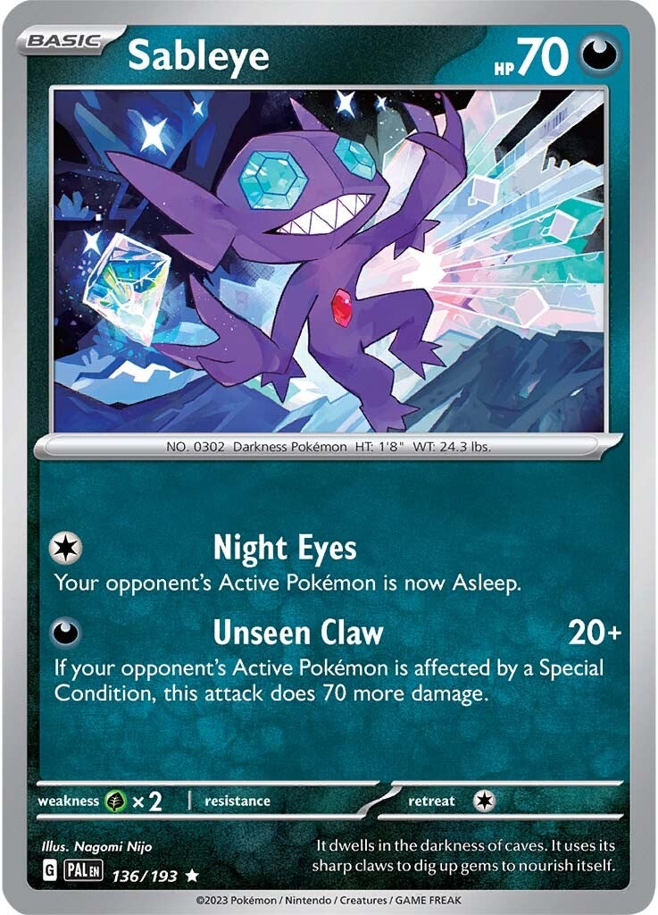 Sableye (136/193) [Scarlet & Violet: Paldea Evolved] | Deep Dive Games St. Marys