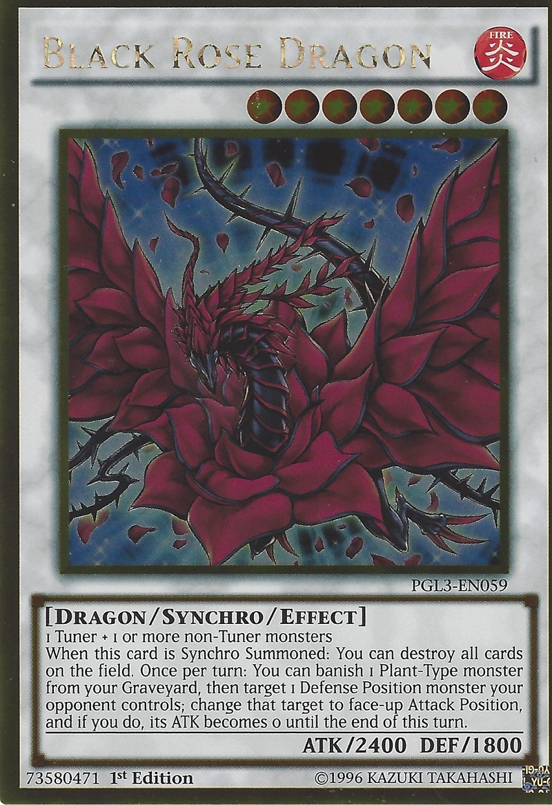 Black Rose Dragon [PGL3-EN059] Gold Rare | Deep Dive Games St. Marys