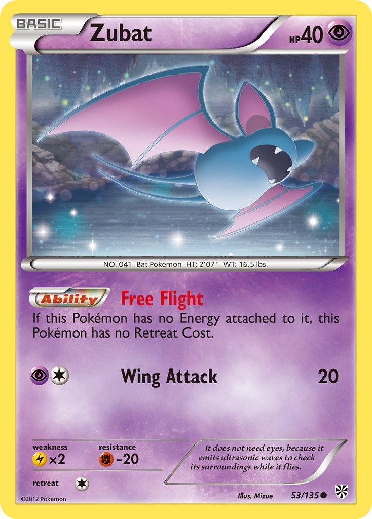 Zubat (53/135) [Black & White: Plasma Storm] | Deep Dive Games St. Marys