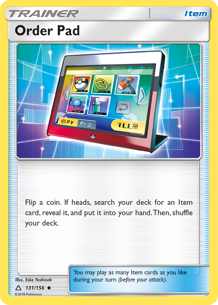 Order Pad (131/156) [Sun & Moon: Ultra Prism] | Deep Dive Games St. Marys