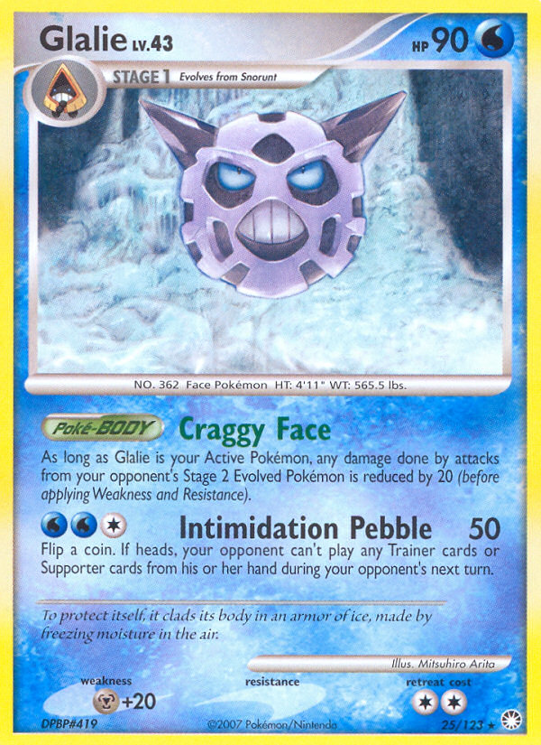 Glalie (25/123) [Diamond & Pearl: Mysterious Treasures] | Deep Dive Games St. Marys