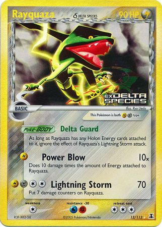 Rayquaza (13/113) (Delta Species) (Stamped) [EX: Delta Species] | Deep Dive Games St. Marys