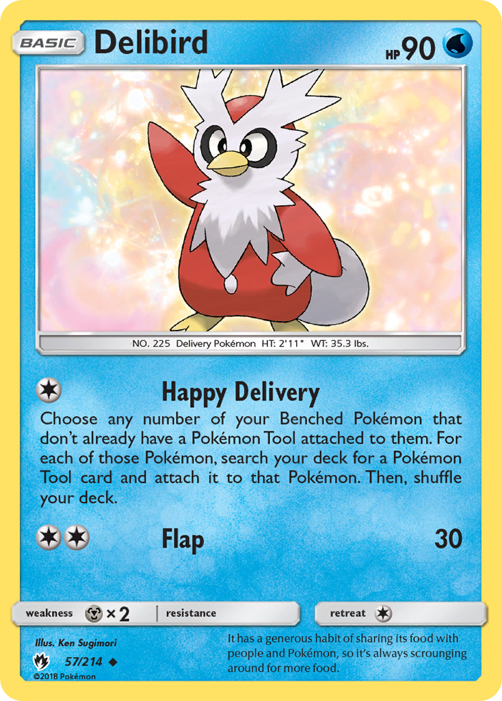 Delibird (57/214) [Sun & Moon: Lost Thunder] | Deep Dive Games St. Marys