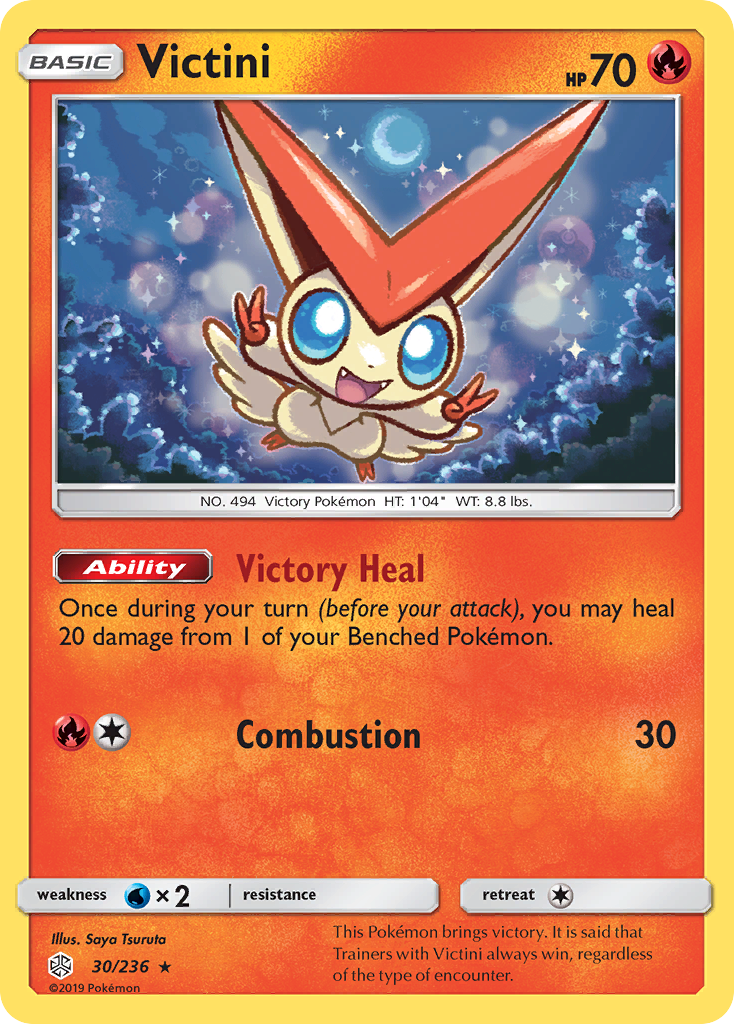 Victini (30/236) [Sun & Moon: Cosmic Eclipse] | Deep Dive Games St. Marys